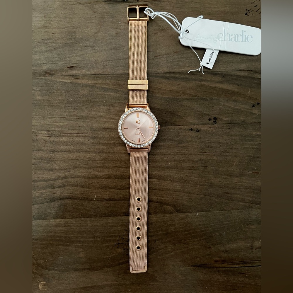 Charming Charlie rose gold watch NWT